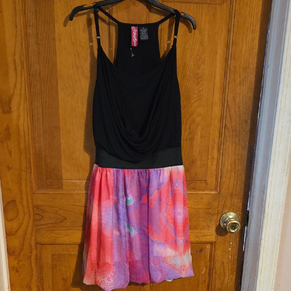 Say What? Black and Pink Dress